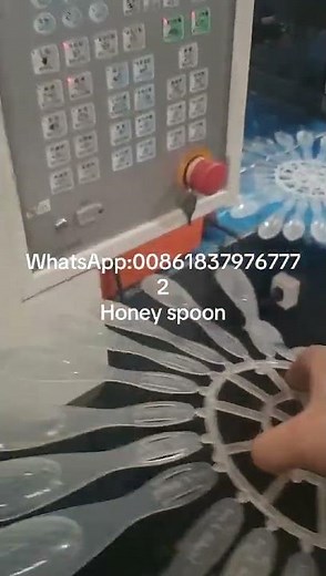 24 cavities honey spoon injection mould main hot runner second cold runner design testing very good