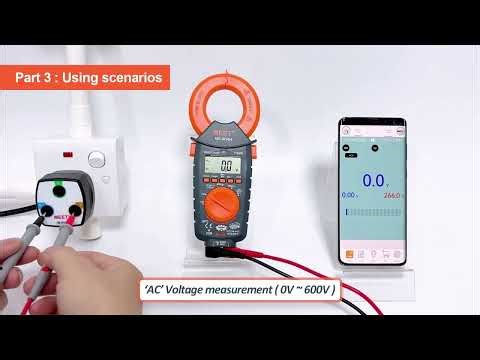 MEET - Wireless Connectivity AC Clamp Meter MS-W364 User guide, Max 1000A (AC) Current detection
