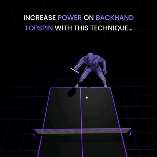 Increase power on Backhand Topspin with this technique - #learntabletennis #tabletennistips