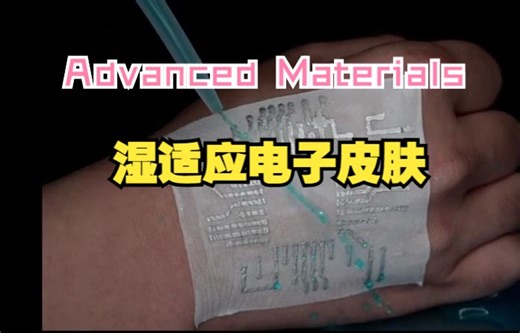 Advanced Materials ：湿适应电子皮肤