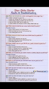 Star delta statar Problem and solution? #electricity #fblifestyle #transformer #electricalwifi #electrician #ElectricalMaintenance #VFD #trade #soft #dgsets | Electrical wifi