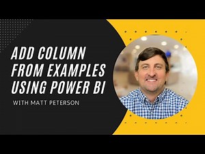 Power BI (Artificial Intelligence) Huge Timesaver🤖: Add Column From Examples 💡