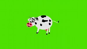 Cow Animation, Animation, Anime. Free Stock Video
