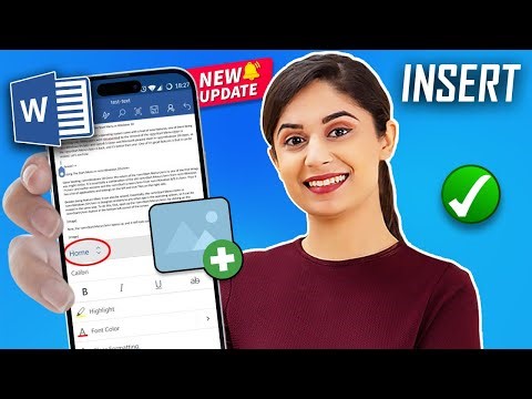 How To Insert Image in Word Document App on Mobile 2024