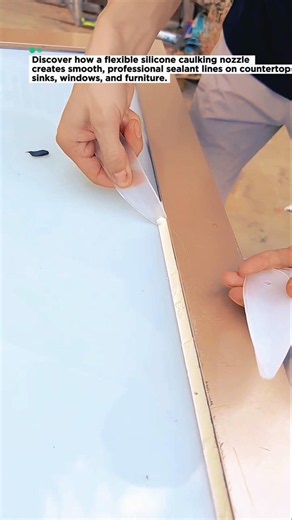 Perfect Silicone Caulking Tool | Fast & Smooth Seam Finishing Trick! #woodworking
