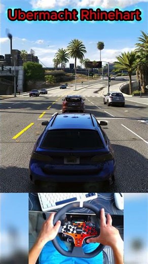 Realistic Driving Ubermacht Rhinehart | MOZA Steering Wheel POV #gta5 #gta