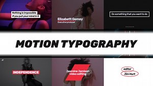 Motion Typography by bvp_pix - Premiere Pro Templates | Motion Array