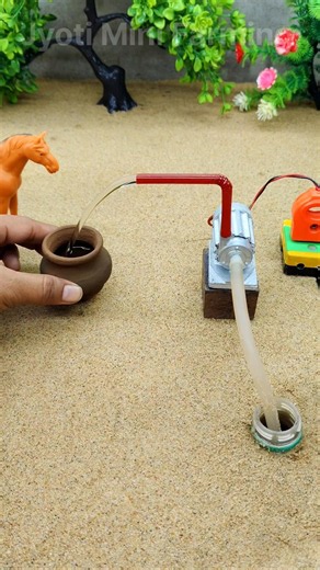 Mini motor water pump science project ideas video mini tractor making 🚜 # 770
