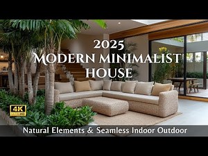 Minimalist Modern House 2025: Seamless Indoor & Outdoor Living with Natural Elements & Modern Design