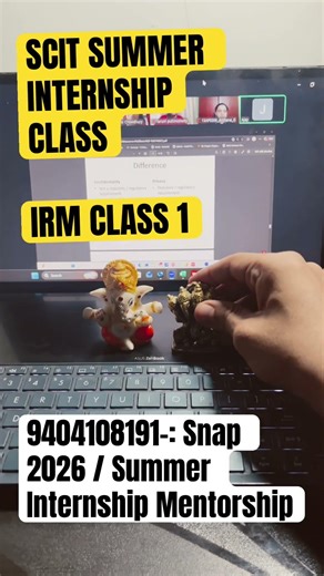 SCIT SUMMER INTERNSHIP MENTORING | IRM CLASS 1 | MBA GYM WALA |