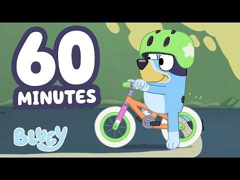 🔴LIVE: Bluey Tries to Ride her Bike Again ☺️ 💚 | ONE HOUR of the Best Clips 🌟 | Bluey