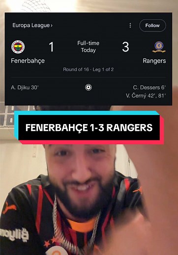 Fenerbahçe vs Rangers Match Highlights: 1-3 Result