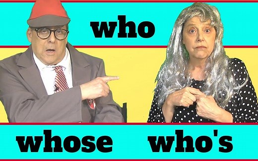 【Jay&Vicki】英语语法 (who/whose) | Who, whose and who's - an English grammar lesson