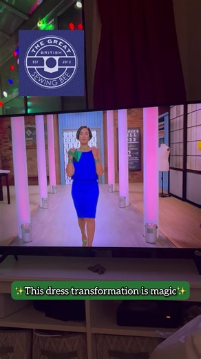 Asmaa's two stunning dresses in one! This transformation is like magic. #sewingbee #fyp #sewingtiktok #sewingbee2023