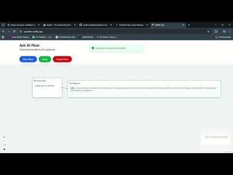 AI Flow Visualizer - MERN Stack Project Demo