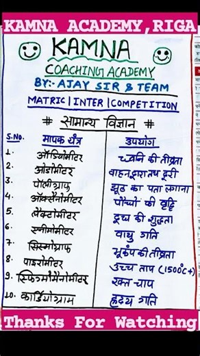 @Measuring instruments & Use 📕🖊️