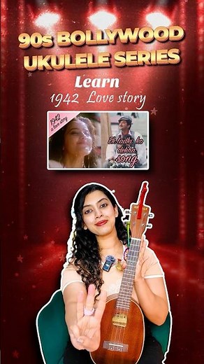Ek Ladki Ko Dekha – Ukulele Tutorial 🥳| 90s Bollywood Songs | Easy 3 Chords Only #shorts #tutorial
