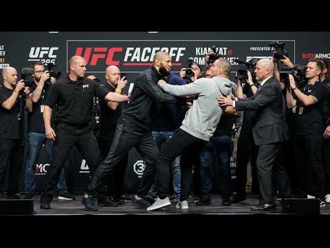 Khamzat Chimaev Attacks Sean Strickland At UFC Presser!!