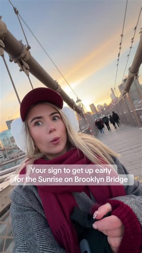 Well worth the 5am wake #brooklynbridgesunrise #manhattan #NYC #fyp