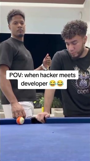 " hacker vs developer " bro is def one step ahead