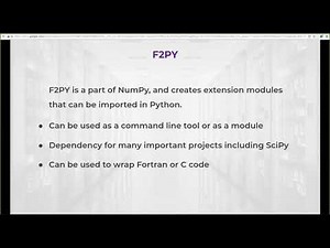 FortranCon2020 [JP]: F2PY: Bringing fast code into the future