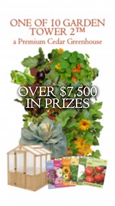 Annual Winter Garden Tower® Giveaway Is Here! 🎊 Enter to win from over $7,500 worth of prizes including x10 award winning 50-plant vertical garden towers. Which are in over 50,000 American households and featured by Burpee, CNN & more! Enabling you to grow more in less space (no yard required!) with over 200 plant types to choose from. Where average gardeners save over $600 per year on grocery bills with increased yields & success rates growing in the #1 container garden system with integrated 