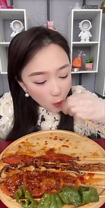 17K views · 102 reactions | #reels #spicyfood #mukbang Chinese Mukbang Spicy Skewers掠 | Daning Mukbang | Facebook