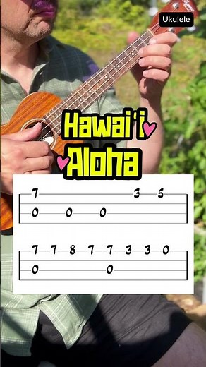 Hawai‘i Aloha – Easy Ukulele Melody (No Chords)