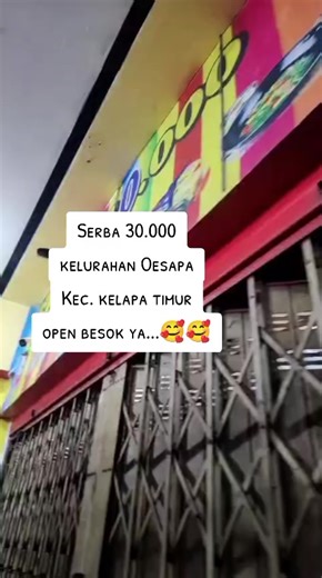 35 ribu harga kemaren kemaren yaa... sekarang toko kami cabang Oesapa semua jadi 30.000 saja... yuk datang kesini,,buktikan sendiri .. jangan sampai kehabisan yaa....😃 #oesapa #kotakupang #serba30rb #fyp #pejuangrupiah
