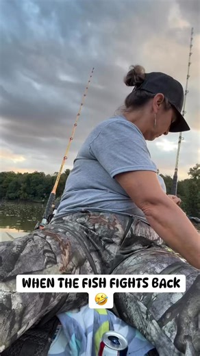 Michelle Miller landed the catfish. The catfish landed the slap. Proof that even victory can come with a sting. #catchthefever #anglerlife #bigcatchenergy #outdoormoments | Catch The Fever