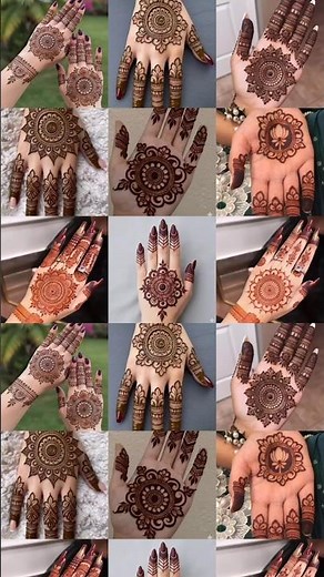 Top 10 beautiful gol tikki mehndi designs | back hand mehndi design|front hand mehndi design#mehndi