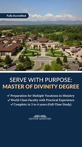 Denver Seminary’s Master of Divinity equips you with practical ministry training, expert mentorship, and 10 specialization options—all with flexible online, on-campus, or hybrid learning options. Hurry while applications are open. ⛪ | Denver Seminary | Facebook