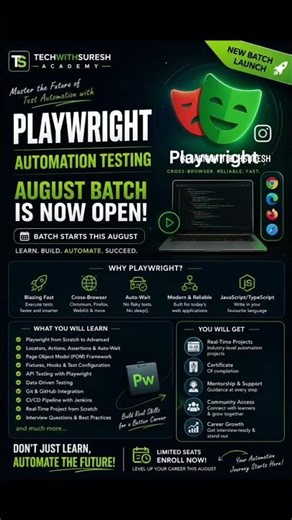 Playwright Automation Testing in 60 Seconds 🚀 | Beginner Friendly | JavaScript #shorts