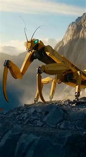 The Future of Construction? 🏗️🦗 #robotics