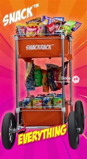 SnackRack™ — The Rolling Rack of Snacks | VHS Parody Short