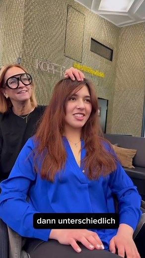 Bei dieser Methode werden die Haare in verschiedenen Längen und Winkeln geschnitten...