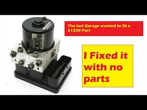 The Customer was told a new ABS Pump was needed. Or was it?