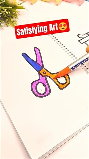 Satisfying Scissors Art ✂️🔥 | Relaxing DIY Craft Idea