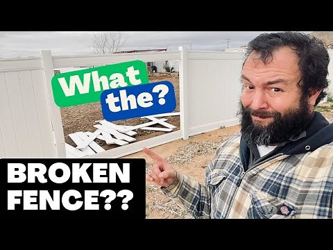 How to FIX Broken Post in White Vinyl Fencing… ITS SUPER EASY