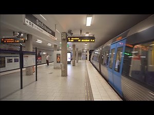 Sweden, Stockholm, subway ride from S:t Eriksplan to Fridhemsplan