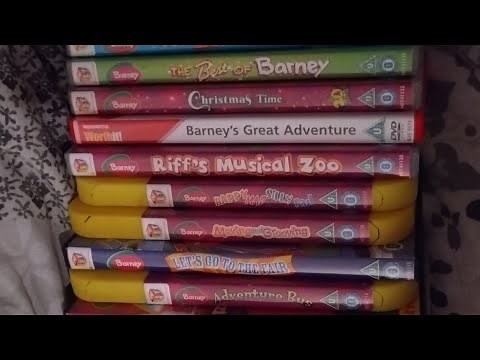 my updated barney DVD collection