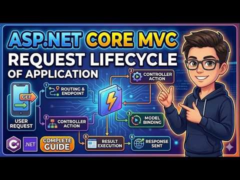 Life Cycle of ASP.NET Core MVC 💻 | Step by Step Explanation