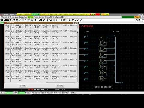 Same schematic simulated with different simulators