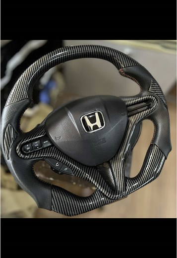 Honda Civic Reborn Carbon Fiber Steering Installation