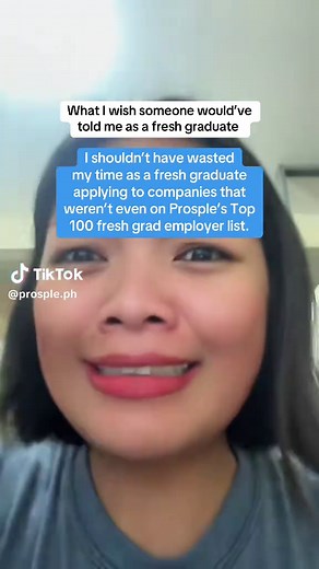 Lesson learned: Don’t waste time applying to companies not on Prosple’s Top 100 fresh grad employer list! #prospleph #top100 #freshgraduate #careeropportunities