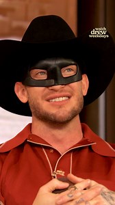 Orville Peck removes his mask as he makes his Broadway debut in Cabaret New York at the Kit Kat Club. | The Drew Barrymore Show