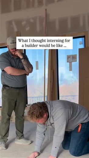 Expectations vs. reality… intern edition. Shoutout to Ethan for his hard work, curiosity, and commitment to learning the craft. And extra points for taking the lead on this video and making it a fun one 👏 | Sycamore Road Homes