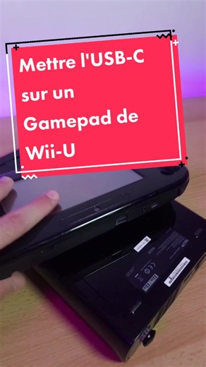 Upgrading a Wii-U Gamepad with USB-C Connector