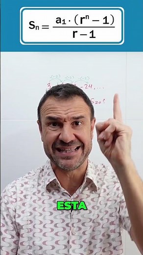 SUMA de n términos de una PROGRESIÓN GEOMÉTRICA 😍 Usa bien tu calculadora!!! #parati #progresiones