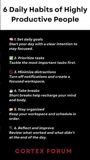 Want to Be More Productive? Start with These 6 Habits